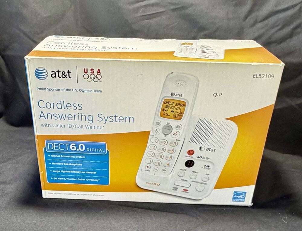 🚨 AT&T DECT 6.0 Cordless Phone Handset With Answering System Caller ID 📞